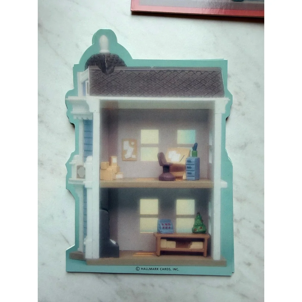 VTG Hallmark Hall Bros Cards Gifts Storefront Tin Partial Set Notecards Decor